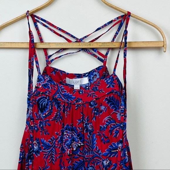 LOFT || Flowy Swing Tank with Tassel; Size XS - Picture 4 of 11
